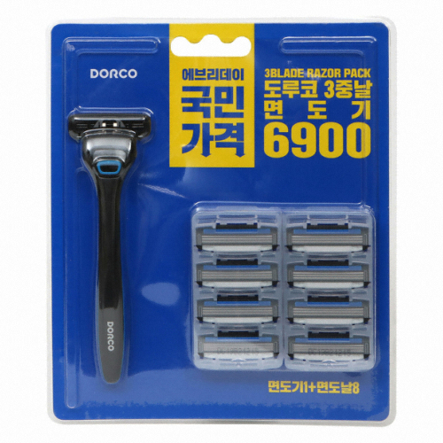 도루코 3중날 (본체+면도날 9개)