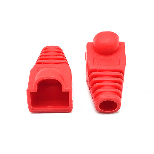 조이쿨 RJ-45 통부트 덮개형 보호캡 (빨강, 20개)_이미지