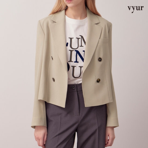 뷰어 vyur 백 포인트 크롭 자켓 ZNJKP304