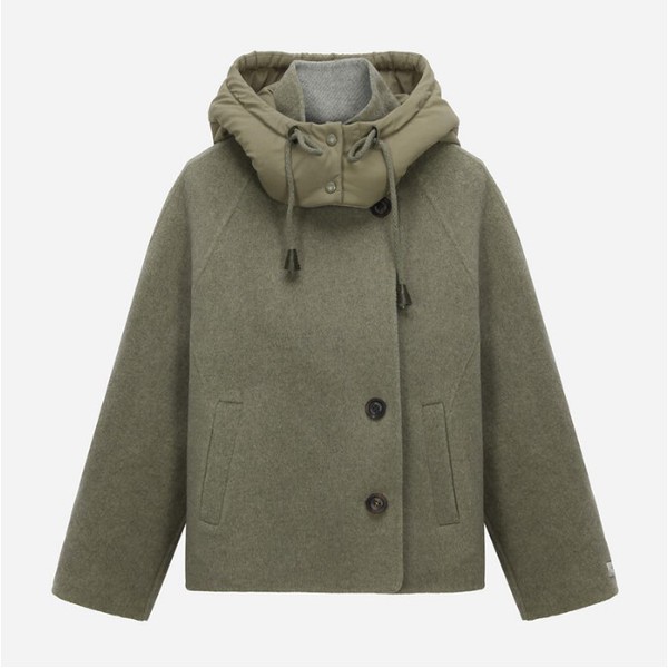 써스데이아일랜드 패딩후드 핸드메이드 코트 T238MCT237W_이미지