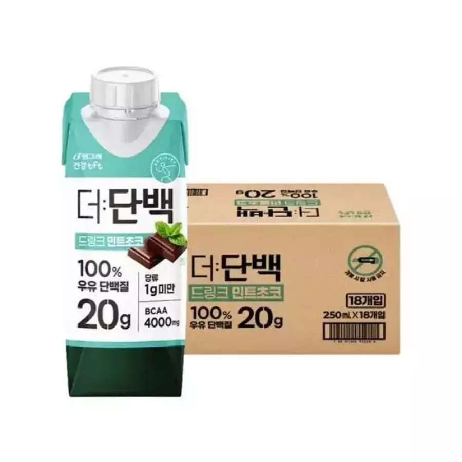빙그레 더단백 드링크 민트초코 250ml