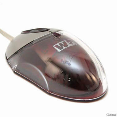 W3 크리스탈 광마우스 IGM-1380 레드_이미지