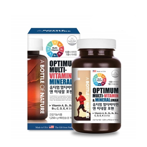 어바틀오브네이처 옵티멈 멀티비타민 앤 미네랄 포맨 90캡슐