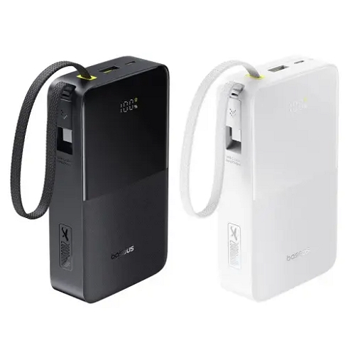 베이스어스 Bipow2 Pro 케이블 일체형 보조배터리 PPBD2P-1022 10000mAh_이미지
