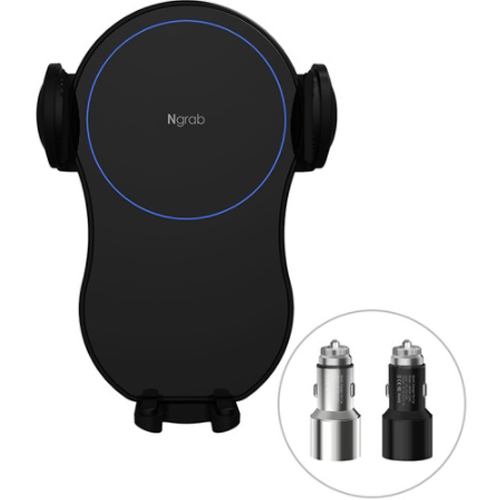 데이비드테크 엔보우 N그랩 프로 차량용 무선충전거치대 2021년형 + 충전기 세트