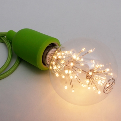 LED 눈꽃 G95 에디슨전구 전구색 2W