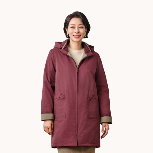 마담엘레강스 조이 니트카라 퀼팅코트 KYV3CT01