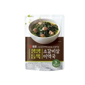 샘표식품 생생듬뿍 소갈비살 미역국 450g (5개)_이미지