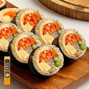 다신샵 탄수화물 걱정없는 가벼운 곤약 현미김밥 치즈 김밥 10개 / 냉동보관 전자레인지 3분_이미지