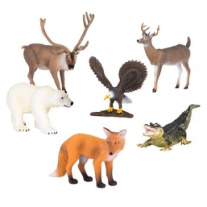 테라 북아메리칸사파리앨범6피스 동물 피규어 장난감 34394945