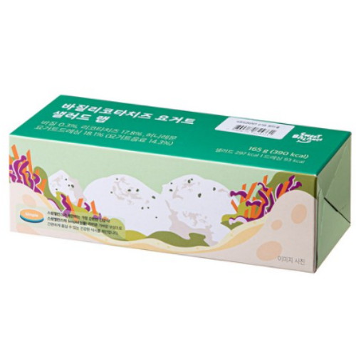 스윗밸런스 바질 리코타치즈 요거트 샐러드 랩 165g (1개)_이미지