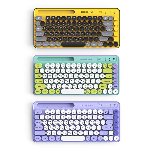 GDEVIL K100B 무선 (퍼플 화이트)