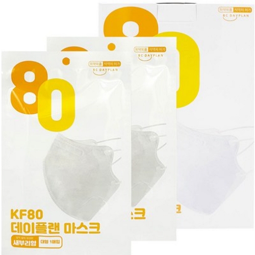 [불명] 데이플랜 마스크 KF80 대형 (100매)_이미지