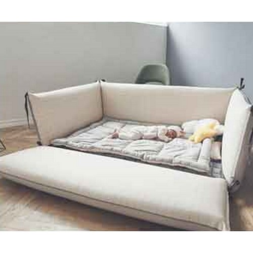 롤베이비 코튼 범퍼침대+이불+패드+베개 (170x120cm)_이미지