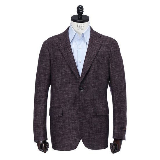 LF 닥스 와인 캐시미어 체크 자켓 DMJ05D083WN