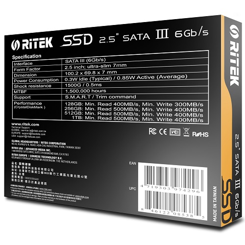 RiTEK  Panther Series [256GB] 상품이미지