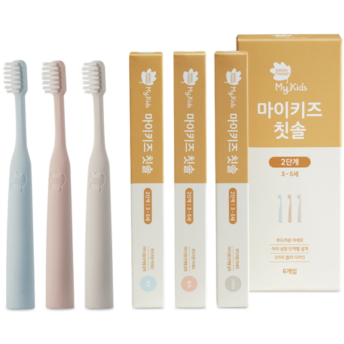 그린핑거 마이키즈 칫솔 2단계 (30개)_이미지