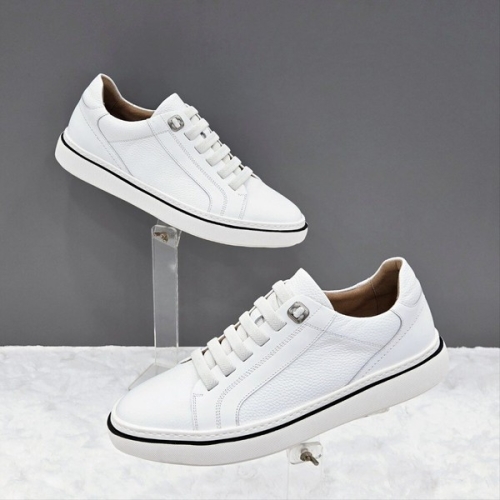 남성 클래식 레더 스니커즈 Y2HF50HF07 BLACK 1SD JJ_이미지