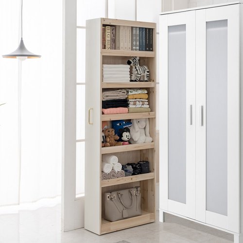 다오름 뉴송원목 슬라이딩 틈새수납장 200