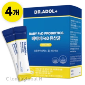 닥터아돌 베이비 FeD 아기유산균 2g 30포 (4개)