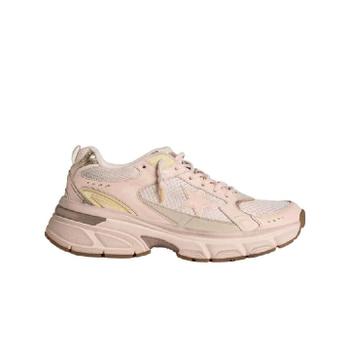 골든구스 라이트스타 레더 메쉬 어퍼 스타 스니커즈 핑크 GWF00724-F006