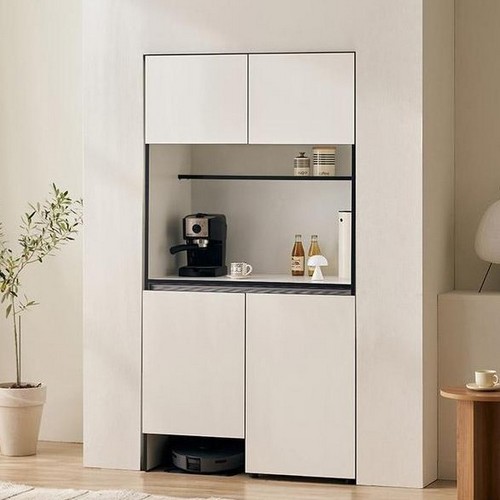 삼익가구 더비스 비스포크 오브제 주방 수납장 로봇청소기장 1000