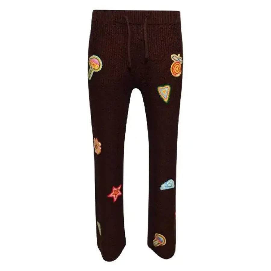 카사블랑카 패치 디테일 크로셰 팬츠 MS25KW91501 T