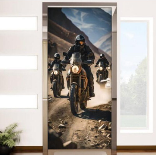 꾸밈 현관문 시트지 바이크여행