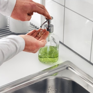 이케아 유리 물비누통 세제통 디스펜서 베스토엔데