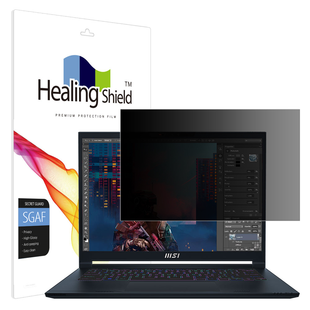 MSI 스텔스 14 Studio A13V 프라이버시 고광택 사생활 보호필름