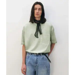 인사일런스 INSILENCE 루나 워시드 포켓 티셔츠 LIME BEIGE IM2D2TO25BE 393874