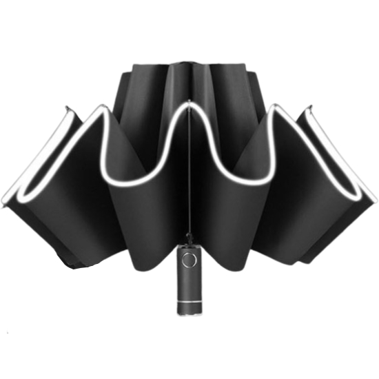 블루왕 LED 거꾸로 3단 우산
