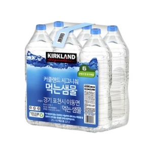 코스트코 커클랜드 시그니처 먹는샘물 무라벨 2L (6개)_이미지