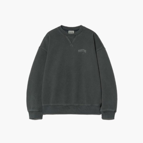 피그먼트 마리떼프랑소와긴팔티 TQK MFG45SSW205CRC OVERSIZED SWEATSHIRT charcoal
