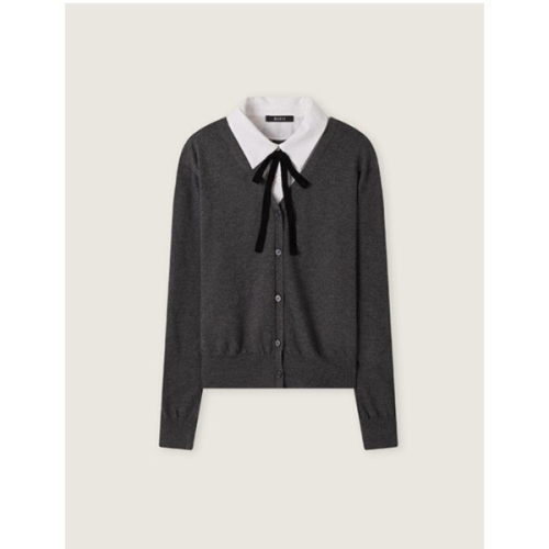 로엠 스타필드 안성 배색타이 우븐매칭 가디건_RMG12R12 1215669_이미지