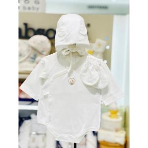 압소바 돌돌 모달 배냇슈트+모자+손싸개 3종세트 2A2B10107 백IVORY_이미지