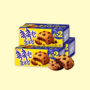 오리온 촉촉한 초코칩 160g (3개)