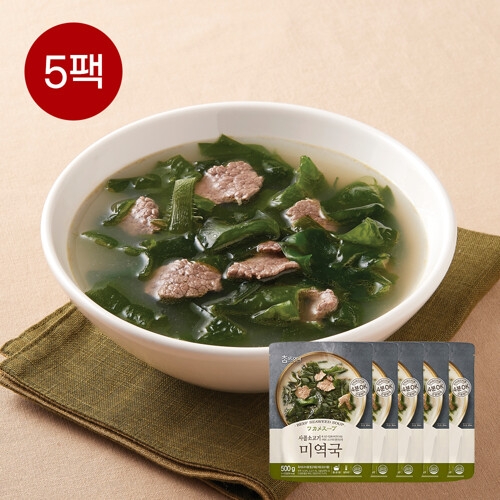 진한식품 참스토리 사골소고기 미역국 500g (5개)_이미지