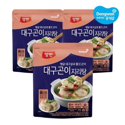 동원F&B 양반 대구곤이 지리탕 700g (3개)_이미지