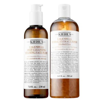  키엘 칼렌듈라 대용량 세트 [훼이스워시 230ml+꽃잎 토너 500ml]