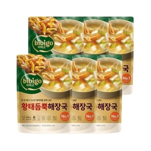 CJ제일제당 비비고 황태 듬뿍 해장국 460g (6개)_이미지