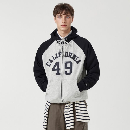 이랜드 후아유 Signature Patch Hood Zipup Colorblock WHMZG1112U