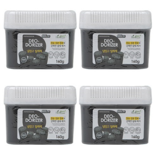 허브스토리 냉장고 탈취제 숯 160g (4개)_이미지