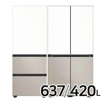 삼성전자 비스포크 키친핏 Max RM70F64R1ZG + 키친핏 에센셜 RK70F42M2ZG (화이트+베이지)