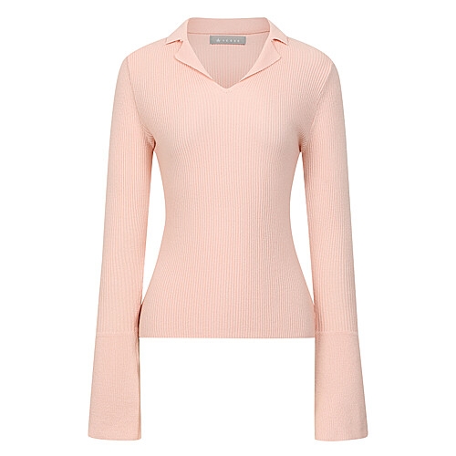 예쎄 오피스 골지 카라 브이넥 슬림 니트 S6SKN045A