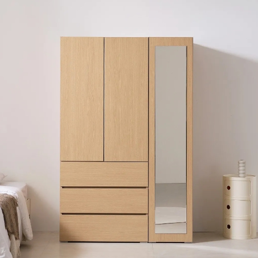 BIF보루네오 마르체 모엔 서랍 시스템 거울 옷장 세트 1200_이미지