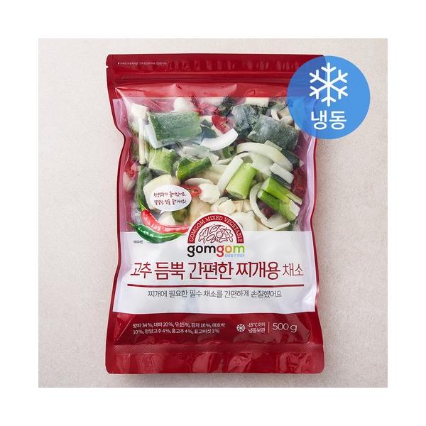 쿠팡 곰곰 고추 듬뿍 간편한 찌개용 채소 냉동 500g (1개)
