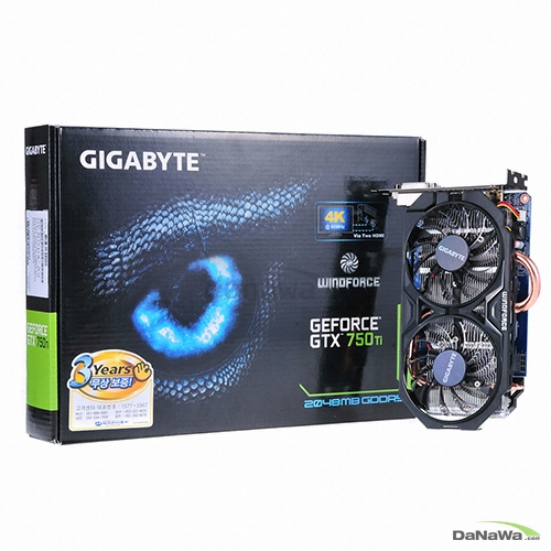 GIGABYTE 지포스 GTX750 Ti UD2 OC D5 2GB UltraHD