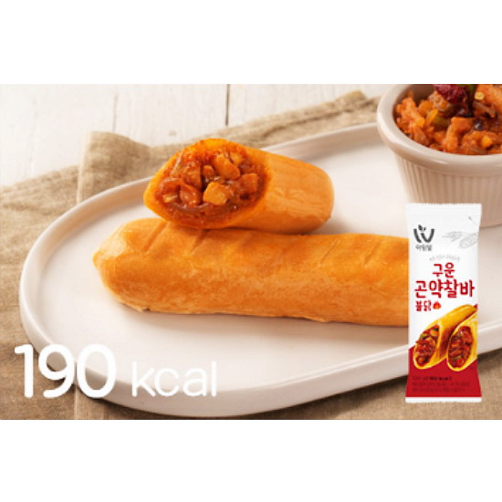 와이즈유엑스글로벌 아임웰 구운 곤약찰바 불닭 100g (20개)