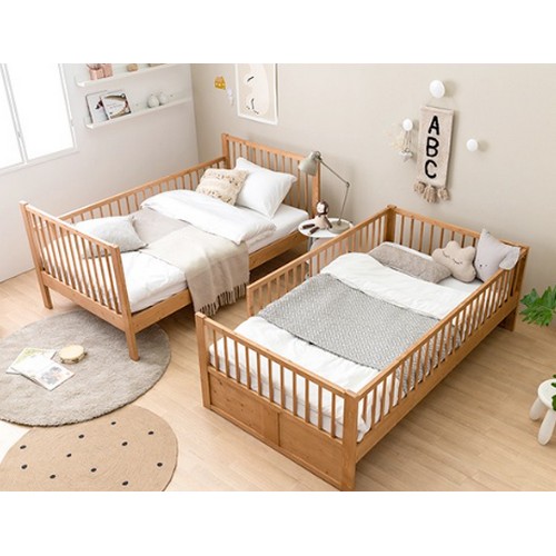 레이디가구 스칸딕 원목 분리형 2층침대 (17cm미니포켓)_이미지